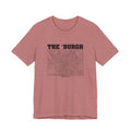 The 'Burgh Retro Map   - Short Sleeve Tee T-Shirt Printify   