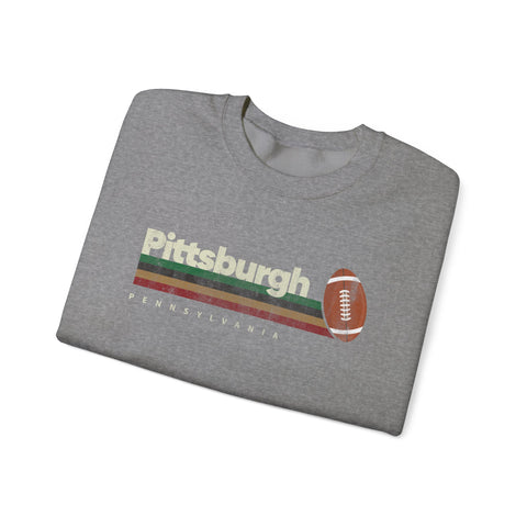 Pittsburgh Vintage Football - Heavy Blend™ Crewneck Sweatshirt