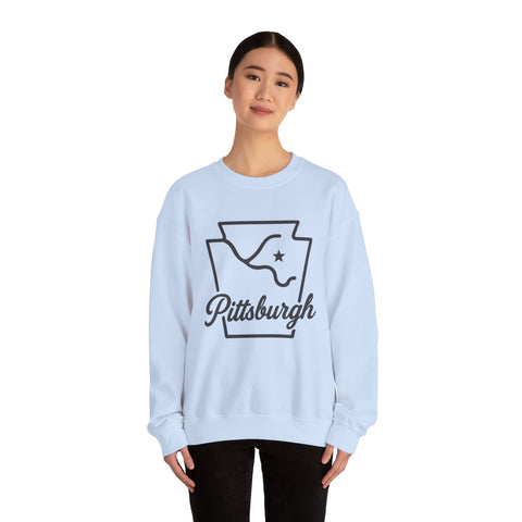 Pittsburgh Keystone Rivers - Heavy Blend™ Crewneck Sweatshirt