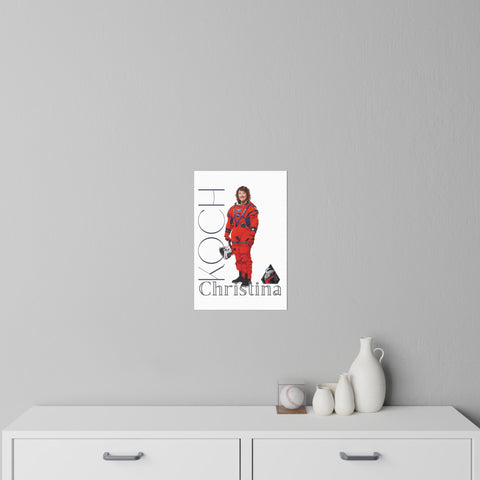 Astronaut Christina Koch Portrait Wall Decal