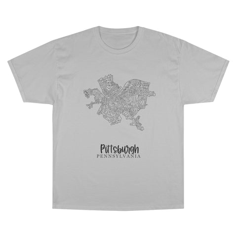 Pittsburgh Neighborhood Map T-Shirt