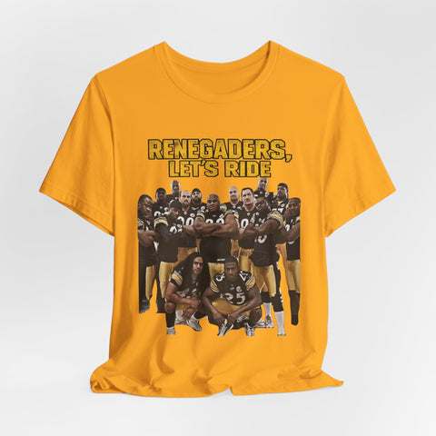 Renegaders Let's Ride Football Team T-Shirt — Vintage Team Photo Tee