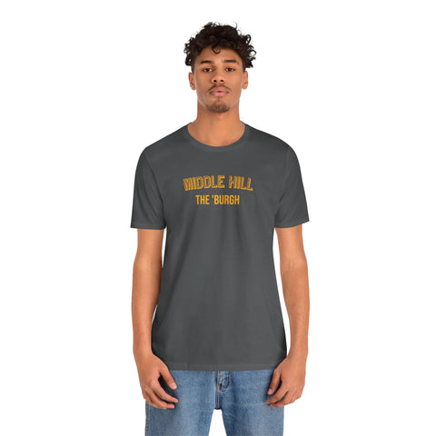 Middle Hill - The Burgh Neighborhood Series - Unisex Jersey Short Sleeve Tee T-Shirt Printify   