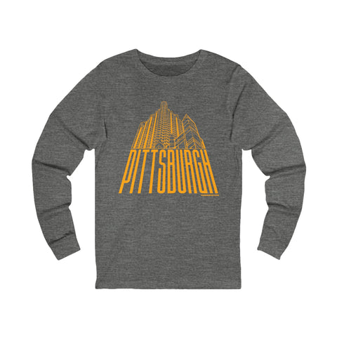 Steel Building Pittsburgh T-Shirt - Long Sleeve Tee Long-sleeve Printify