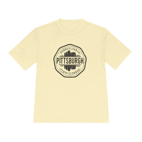 Pittsburgh Vintage Stamp - Sport-Tek Unisex Moisture Wicking Tee