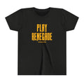 Play Renegade Distressed Graphic - Youth Short Sleeve Tee Kids clothes Printify Black Heather S