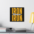 Iron Sharpens Iron - Canvas Gallery Wrap Wall Art Canvas Printify 16″ x 16″ 1.25"