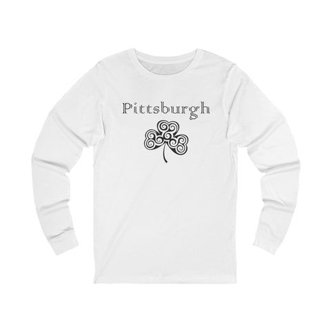 Pittsburgh Irish Clover - Unisex Long Sleeve Tee