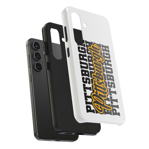 Pittsburgh Typography - iPhone Phone Case Mate Tough
