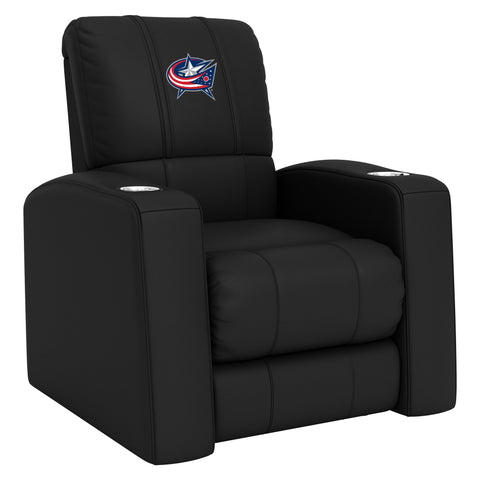 Relax Home Theater Recliner with Columbus Blue Jackets Logo
