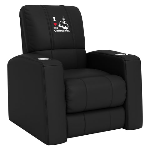 Relax Home Theater Recliner with Chihuahua Logo Panel
