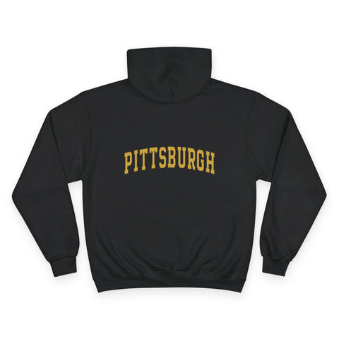 Vintage Classic Pittsburgh - Print on back - Champion Hoodie
