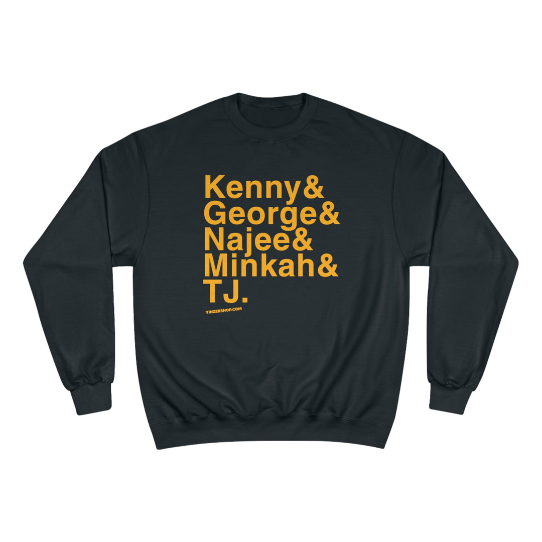 Kenny & George & Najee & Minkah & TJ - Champion Crewneck Sweatshirt Sweatshirt Printify   