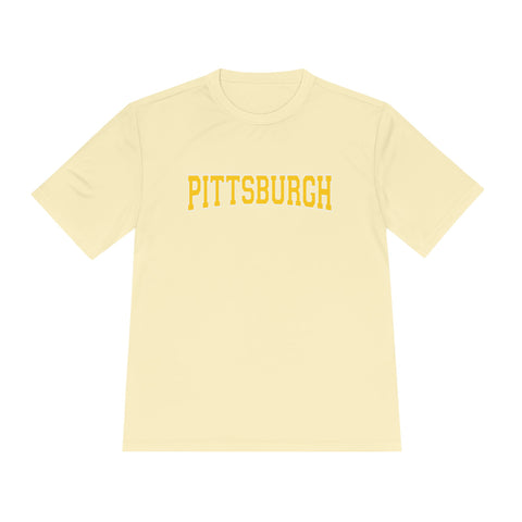 Pittsburgh Varsity Letters - Sport-Tek Unisex Moisture Wicking Tee