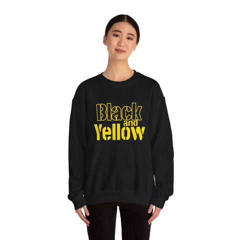Pittsburgh Black and Yellow - Heavy Blend™ Crewneck Sweatshirt