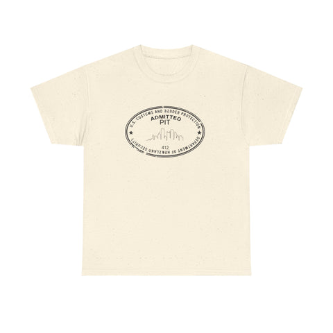 Pittsburgh Border Stamp - Unisex Heavy Cotton Tee