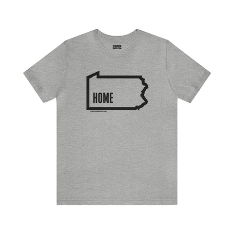 Pittsburgh, Pennsylvania, Home  - Short Sleeve Tee T-Shirt Printify Athletic Heather S 