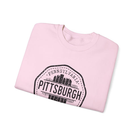Pittsburgh Vintage Stamp - Heavy Blend™ Crewneck Sweatshirt