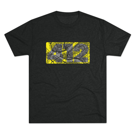 412 Map - Tri-Blend Crew Tee T-Shirt Printify   