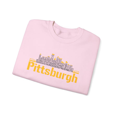 Pittsburgh Football Team Names - Heavy Blend™ Crewneck Sweatshirt