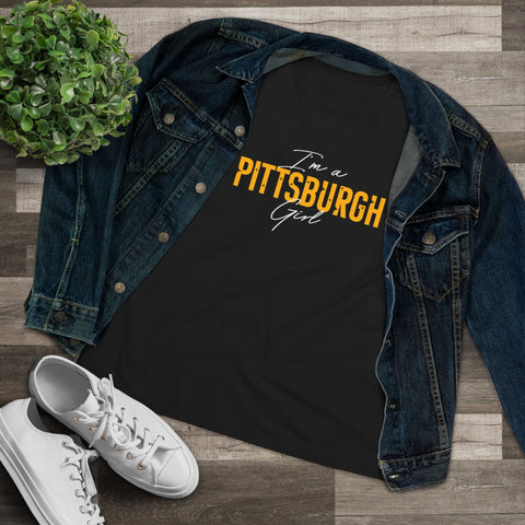 I'm a Pittsburgh Girl - Star Design - Women's Premium Tee