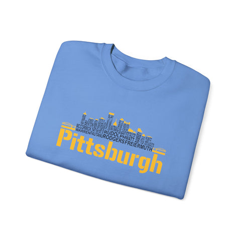 Pittsburgh Football Team Names - Heavy Blend™ Crewneck Sweatshirt