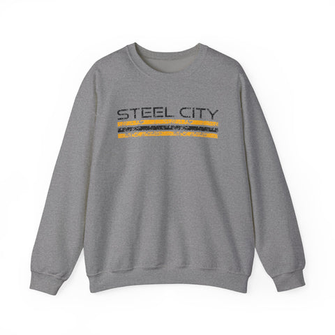 Vintage Steel City - Heavy Blend™ Crewneck Sweatshirt