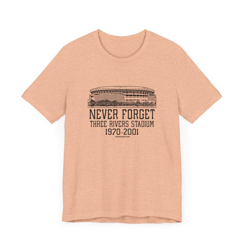 Never Forget: Three Rivers Stadium Retro Tribute T-Shirt