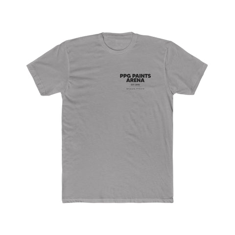 Pittsburgh PPG Paints Arena T-Shirt Print on Back w/ Small Logo T-Shirt Printify Solid Light Grey S 