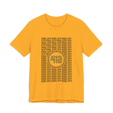412 Steel City Tee | Pittsburgh 412 Area Code