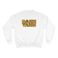 Dahntahn Map - Champion Crewneck Sweatshirt Sweatshirt Printify White S 