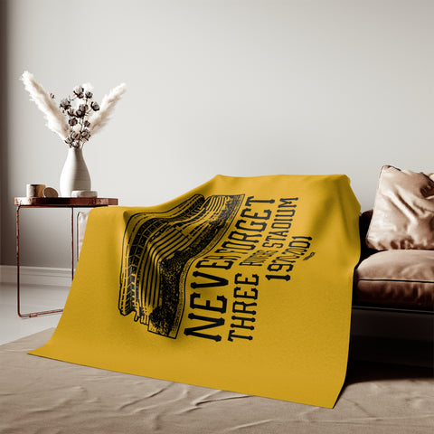 Never Forget Three Rivers Stadium Retro - Sweatshirt Blanket Home Decor Printify 80" × 60"  