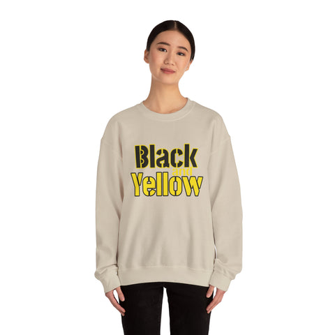 Pittsburgh Black and Yellow - Heavy Blend™ Crewneck Sweatshirt