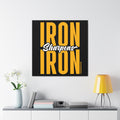 Iron Sharpens Iron - Canvas Gallery Wrap Wall Art Canvas Printify 36″ x 36″ 1.25"