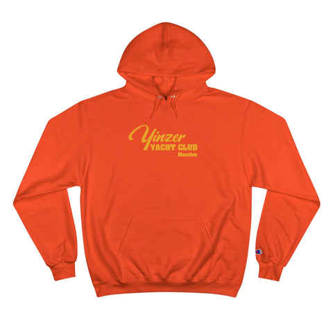 Yinzer Yacht Club - PRINT ON BACK - Champion Hoodie Hoodie Printify Orange S 