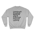 Famous Pittsburgh Penguins Ampersand - Champion Crewneck Sweatshirt Sweatshirt Printify Light Steel S 
