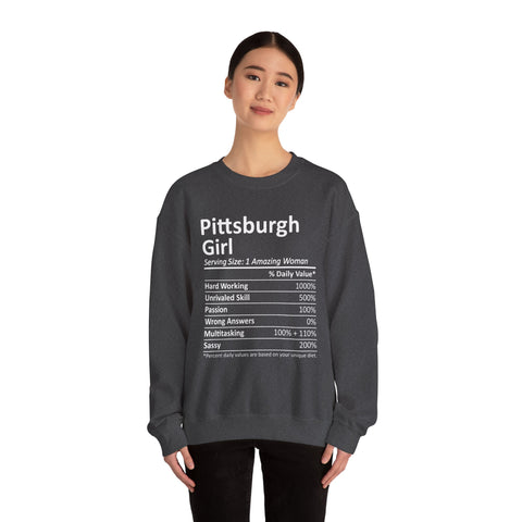 Pittsburgh Girl Ingredients - Heavy Blend™ Crewneck Sweatshirt