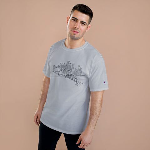 Pittsburgh Skyline - Champion T-Shirt