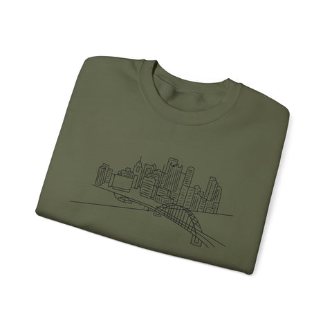 Pittsburgh Skyline - Heavy Blend™ Crewneck Sweatshirt