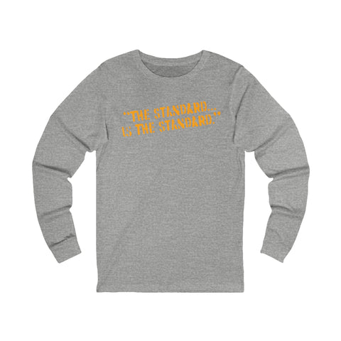 The Standard is the Standard Steeler Distressed Image T-Shirt Shirt - Long Sleeve Crew Tee Long-sleeve Printify S Athletic Heather