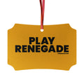 Pittsburgh Play Renegade Aluminum Ornaments (1pc, 5pcs, 10pcs, 20pcs) Home Decor Printify Scalloped 1 pc One Size