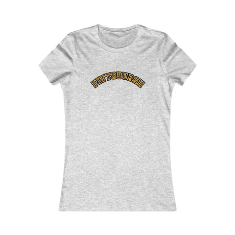Pittsburgh Block Letters - Women's Favorite Tee