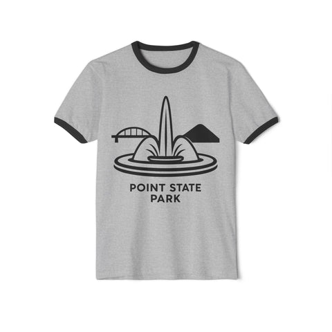 Point State Park - Unisex Cotton Ringer T-Shirt