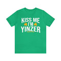 Kiss Me, I'm Yinzer - St. Patty's Day - Short Sleeve T-Shirt T-Shirt Printify Heather Kelly S 