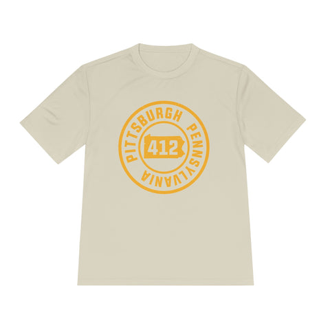 412 Pittsburgh Stamp - Sport-Tek Unisex Moisture Wicking Tee