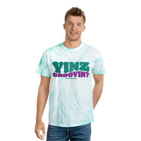 Yinz Groovin? Tie-Dye Tee, Cyclone T-Shirt Printify   