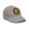 Yinzer Yach Club - Dad Hat with Leather Patch (Round) Hats Printify Grey / Black patch Circle One size