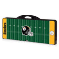 Pittsburgh Steelers Football Field - Picnic Table Portable Folding Table with Seats  Picnic Time Family of Brands   