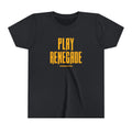 Play Renegade Distressed Graphic - Youth Short Sleeve Tee Kids clothes Printify Vintage Black S