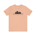 Pittsburgh Downtown Skyline Simplistic Design T-Shirt  - Unisex bella+canvas 3001 T-Shirt Printify Heather Peach S 